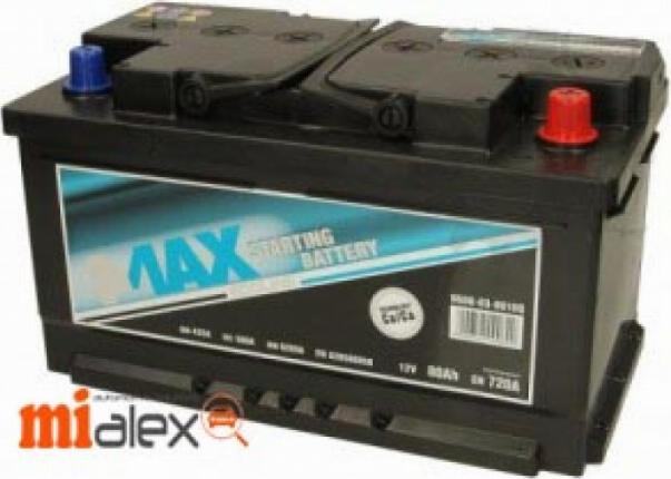 4MAX 0608030007Q - Starter Battery autospares.lv