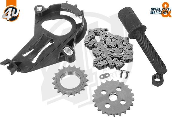 4U Autoparts 44137BW - Chain Set, oil pump drive autospares.lv