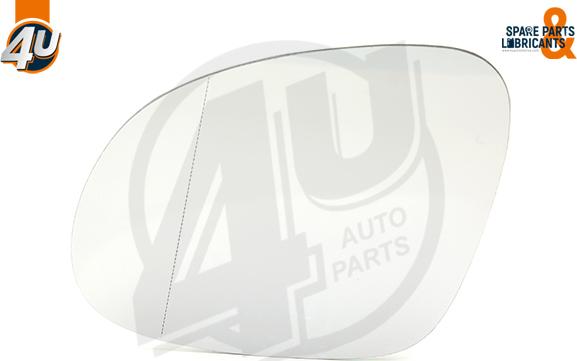 4U Autoparts 41540VV - Mirror Glass, outside mirror autospares.lv