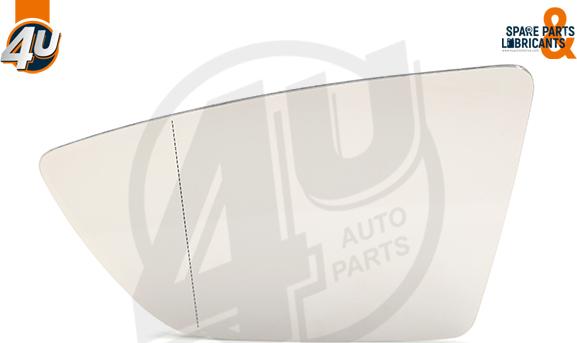 4U Autoparts 41556SE - Mirror Glass, outside mirror autospares.lv