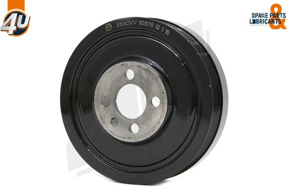 4U Autoparts 51042VV - Belt Pulley, crankshaft autospares.lv