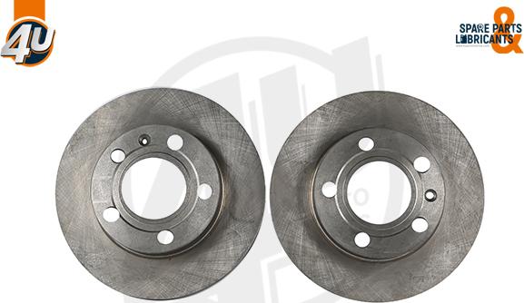 4U Autoparts 52504VV - Brake Disc autospares.lv