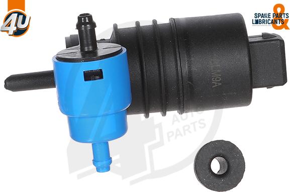 4U Autoparts 14886PU - Water Pump, window cleaning autospares.lv