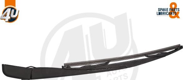 4U Autoparts 17032PU - Wiper Arm, window cleaning autospares.lv