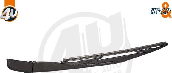 4U Autoparts 17029PU - Wiper Arm Set, window cleaning autospares.lv