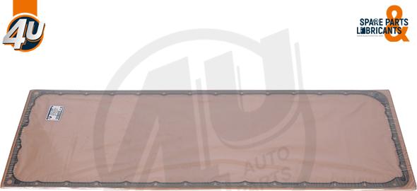 4U Autoparts 17731ME - Gasket, oil sump autospares.lv