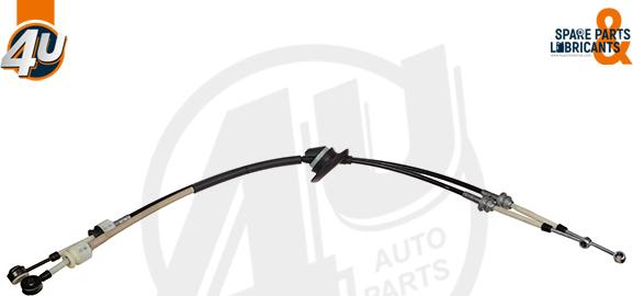 4U Autoparts 39504PU - Cable, tip, manual transmission autospares.lv