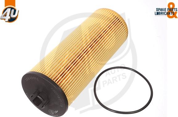 4U Autoparts 38649ME - Oil Filter autospares.lv