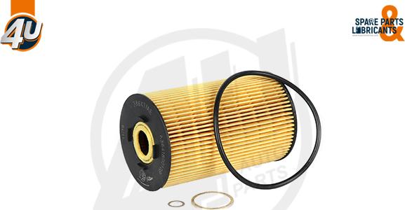 4U Autoparts 38647ME - Oil Filter autospares.lv