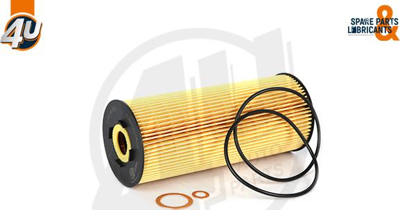 4U Autoparts 38654ME - Oil Filter autospares.lv