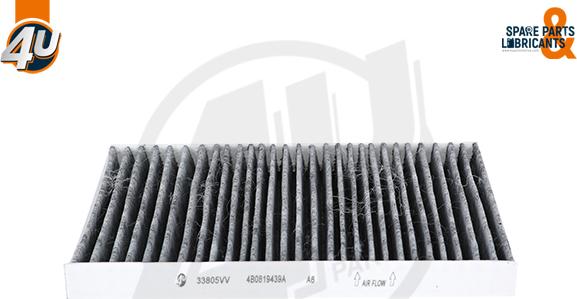 4U Autoparts 33805VV - Filter, interior air autospares.lv