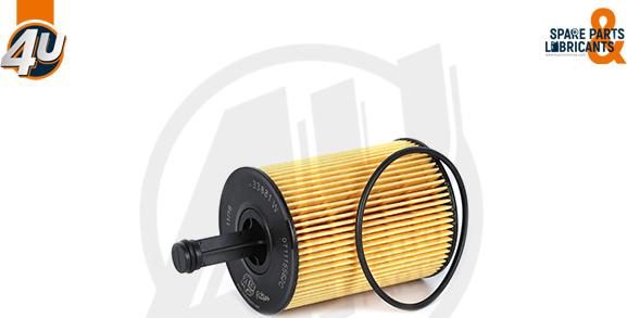 4U Autoparts 33881VV - Oil Filter autospares.lv