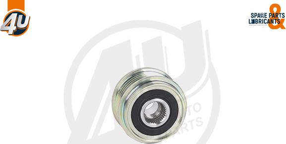 4U Autoparts 32612VV - Pulley, alternator, freewheel clutch autospares.lv