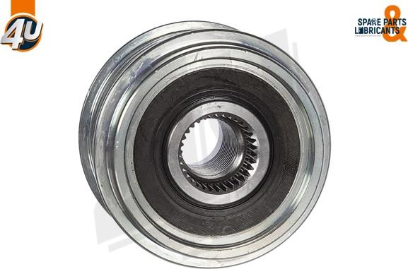 4U Autoparts 32620VV - Pulley, alternator, freewheel clutch autospares.lv