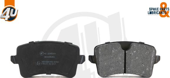 4U Autoparts 22453VV - Brake Pad Set, disc brake autospares.lv