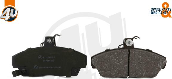 4U Autoparts 22405LR - Brake Pad Set, disc brake autospares.lv