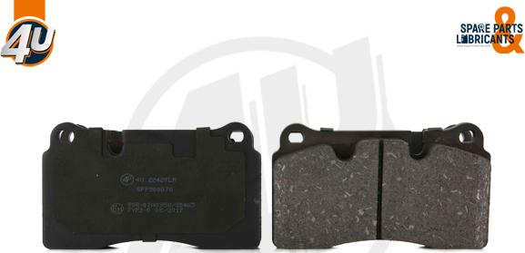 4U Autoparts 22420LR - Brake Pad Set, disc brake autospares.lv