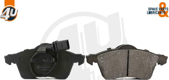 4U Autoparts 22509VV - Brake Pad Set, disc brake autospares.lv