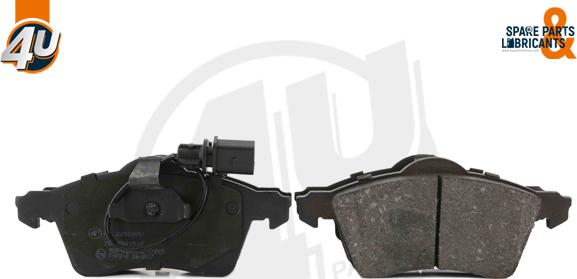 4U Autoparts 22508VV - Brake Pad Set, disc brake autospares.lv