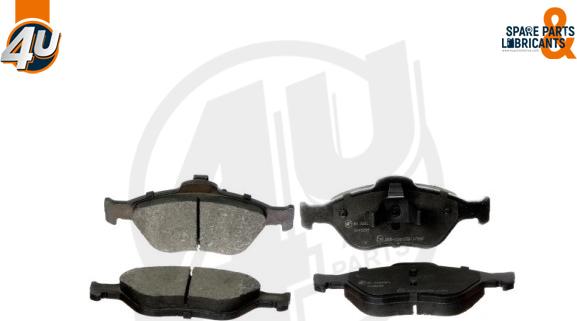 4U Autoparts 22696FR - Brake Pad Set, disc brake autospares.lv