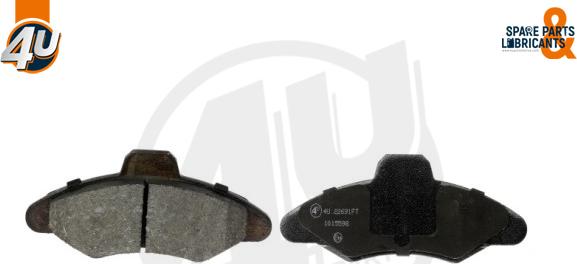 4U Autoparts 22691FR - Brake Pad Set, disc brake autospares.lv