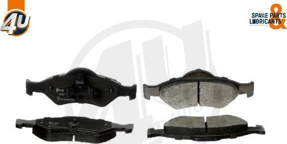 4U Autoparts 22697FR - Brake Pad Set, disc brake autospares.lv