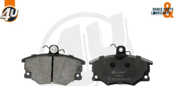 4U Autoparts 22651FT - Brake Pad Set, disc brake autospares.lv