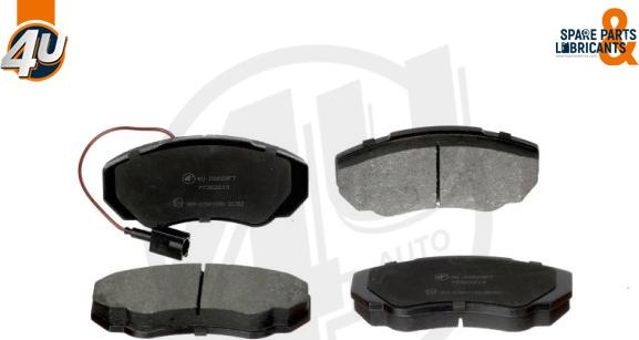 4U Autoparts 22669FT - Brake Pad Set, disc brake autospares.lv