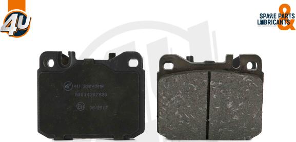 4U Autoparts 22045MR - Brake Pad Set, disc brake autospares.lv