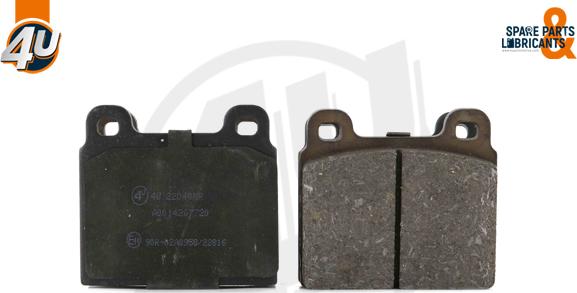 4U Autoparts 22040MR - Brake Pad Set, disc brake autospares.lv