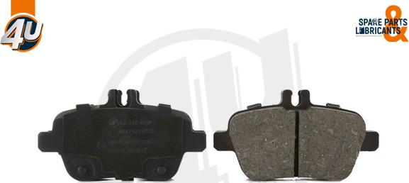 4U Autoparts 22042MR - Brake Pad Set, disc brake autospares.lv