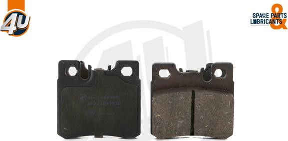 4U Autoparts 22089MR - Brake Pad Set, disc brake autospares.lv