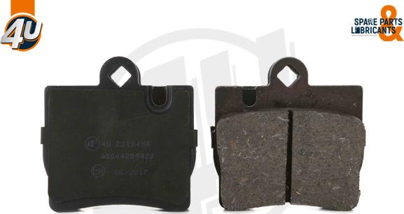 4U Autoparts 22104MR - Brake Pad Set, disc brake autospares.lv