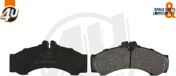 4U Autoparts 22129MR - Brake Pad Set, disc brake autospares.lv