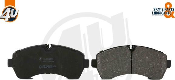 4U Autoparts 22125MR - Brake Pad Set, disc brake autospares.lv