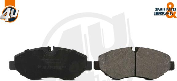 4U Autoparts 22126MR - Brake Pad Set, disc brake autospares.lv