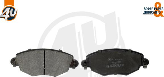 4U Autoparts 22890JG - Brake Pad Set, disc brake autospares.lv