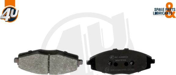 4U Autoparts 22830CH - Brake Pad Set, disc brake autospares.lv