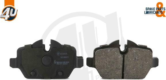 4U Autoparts 22351MI - Brake Pad Set, disc brake autospares.lv