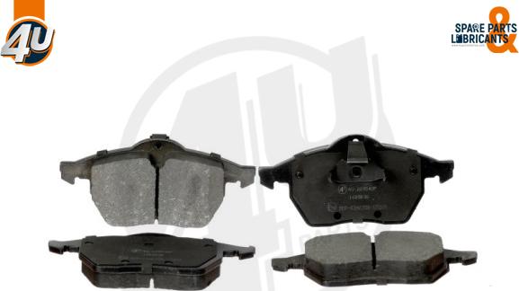 4U Autoparts 22304OP - Brake Pad Set, disc brake autospares.lv