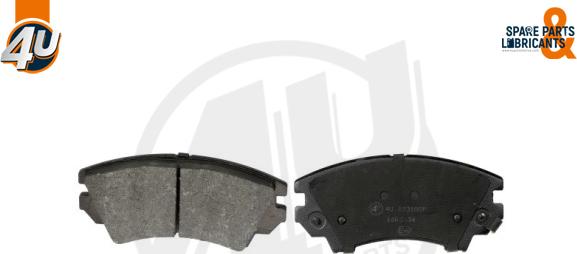 4U Autoparts 22318OP - Brake Pad Set, disc brake autospares.lv