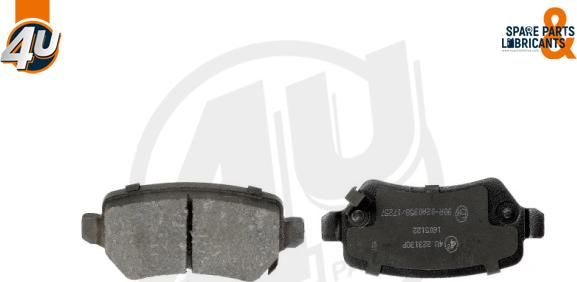 4U Autoparts 22313OP - Brake Pad Set, disc brake autospares.lv