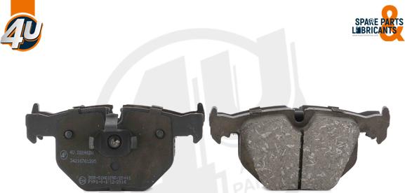 4U Autoparts 22246BW - Brake Pad Set, disc brake autospares.lv