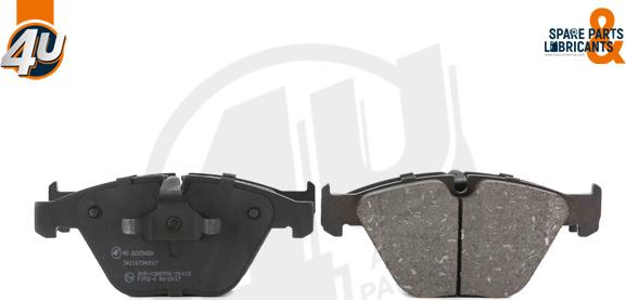 4U Autoparts 22256BW - Brake Pad Set, disc brake autospares.lv