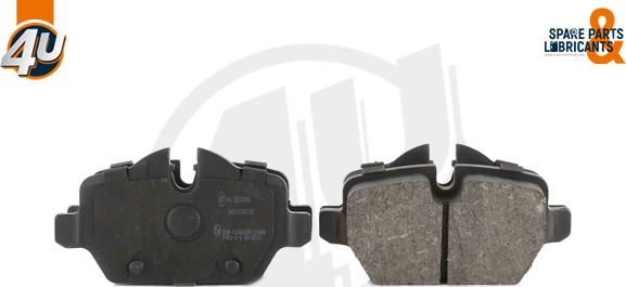 4U Autoparts 22258BW - Brake Pad Set, disc brake autospares.lv