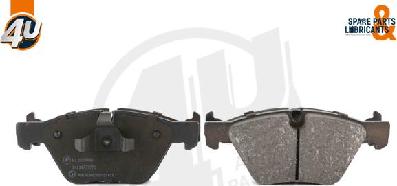 4U Autoparts 22264BW - Brake Pad Set, disc brake autospares.lv