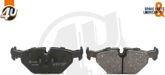 4U Autoparts 22226BW - Brake Pad Set, disc brake autospares.lv