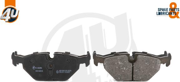 4U Autoparts 22223BW - Brake Pad Set, disc brake autospares.lv