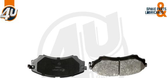 4U Autoparts 22704FR - Brake Pad Set, disc brake autospares.lv