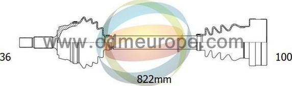 4X4 ESTANFI EST-18-212180 - Drive Shaft autospares.lv